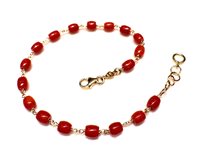 Bracciale Ticchi Maurizio Donna CORALS in Oro giallo Corallo CORALLO BARILETTI 4X5